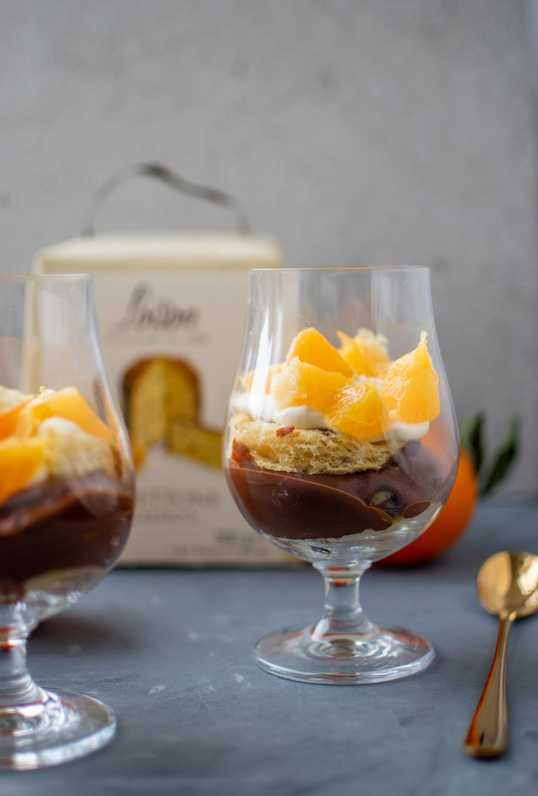 makkeljk kerstdessert - panettone trifle