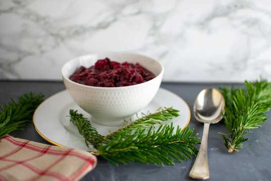 cranberry compote - cranberrysaus met sinaasappel - landscape