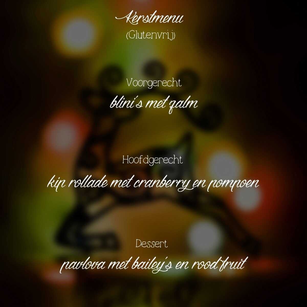 kerstmenu glutenvrij