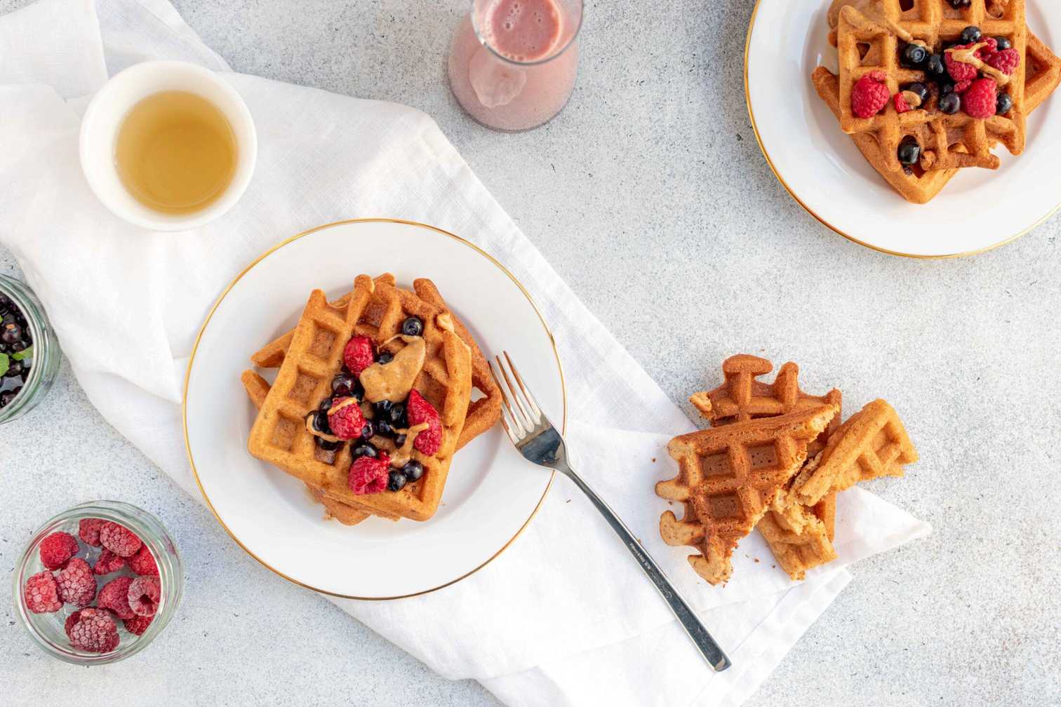 Vegan glutenvrije paleo wafels-012