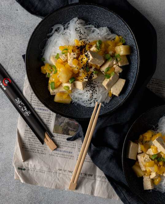 Aziatische tofu paprika bowl-007