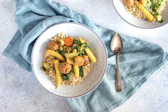 Gehaktballen curry vg-004