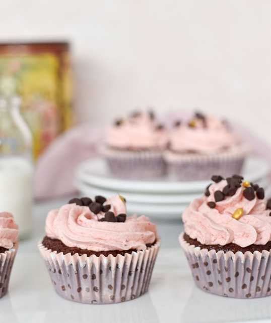chocolade aardbeien cupcakes-0652