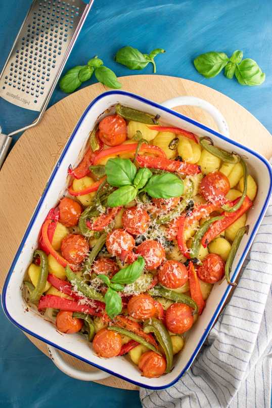 gebakken gnocchi flatlay