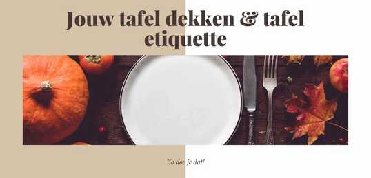 Header foto tafel dekken doe je zo
