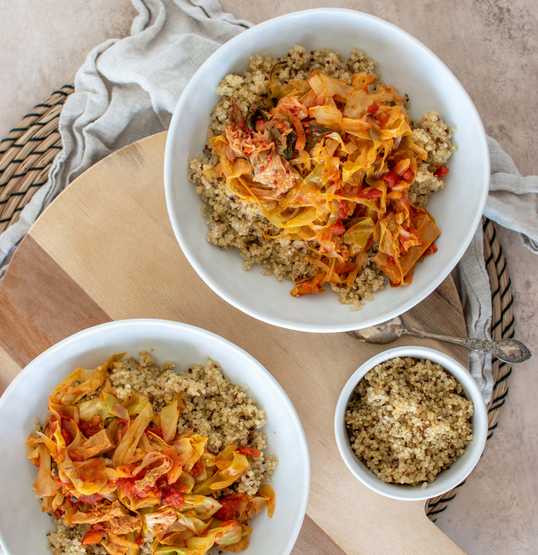 spitskool stir fry met kimchi-0221