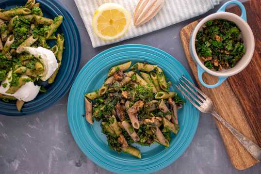 pasta boerenkool pesto